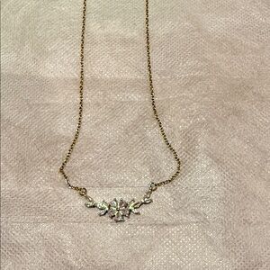 Gold and Silver Floral Necklace